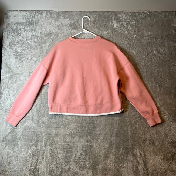 Nike Sportswear Tech Fleece Women's Crewneck Pullover Pink White Size Large - Picture 4 of 8